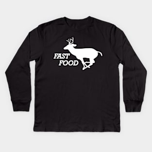 Deer Hunter - Fast Food Kids Long Sleeve T-Shirt